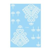 Water Transfer Decals Henna Tattoo Stickers Fake Instant Henna Temporary Tattoo Waterproof India Mehndi Flower Body Art Sticker