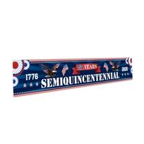 Outdoor Garden Fence Sign 20x120inch High Strength Polyester Fiber Patriotic Decoration for July 4th Residential Use Durable Weather Resistant One Size