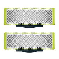 2 vnt ašmenų keitimas, skirtas „Philips One Blade QP220/50“ elektriniam skustuvui iš nerūdijančio plieno vyrų skustuvo barzdos kirpimo peiliuko galvutė, dovana vyrui tėvui 2pcs