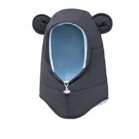 Keep Warm Balaclava Hat Solid Color Ski Mask Hat Soft Winter Ear Protection Cap  Girl Grey No Mask