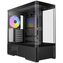 ANTEC C6 Curve ARGB Black PC Case: A pillarless mid-tower PC case with a curved tempered glass panel and RGB fans. CONSTELLATION SERIES C6 Curve ARGB