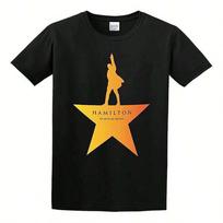 Street Wear Style Hamilton Musical Love Printed Unisex Short Sleeve Round Neck T-Shirt XL