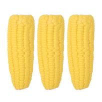 3PCS Safe Latex Squeaky Dog Toy Bite Tough Dog Chew Toy Interactive Pet Toy  Teeth Cleaning 3 Latex Corn Toys