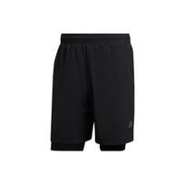 Adidas Two-In-One Built-In Compression Shorts with Elastic Waist Men Bottoms Black HR3772 XL black