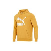 Puma Classics Logo Print Pullover Hoodie Men Hoodie Gold 531370-37 M