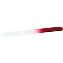 Stiklinė nagų dildė OSOM Professional NF04P-C08, smailiu galu, dvipusė su plastikiniu įdėklu, 13,5 cm