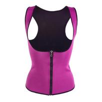 Women's Body Corset Neoprene Sports Tummy Tuck Shapewear Sweating Sweatshirt Shaping Bra Undershirt 5XL mėlyna