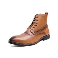 Fashion 2024 Men Boots Autumn Exquisite Zip Ankle Handmade Round Toe Low Heel Males Shoes Fashion Leather Concise Leisure Design Boots 38