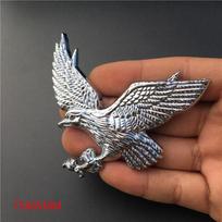3D Chromo Spalvos 120mm Skrendančio Erelio Automobilio Lipdukai Logotipai Emblema Lipdukas