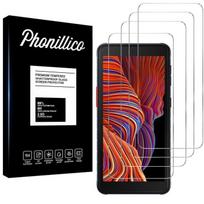 Grūdintas stiklas Samsung Galaxy XCover 5 [4 vnt. pakuotė] Ekrano apsauginė plėvelė Phonillico® skaidri