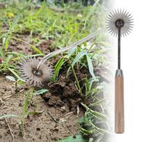 1PC Sunflower Weeding Rake Long Handle Weeding Rake Manual Weed Removal Hoe For Yard Garden Root Remover Stick Weed Digger Tool wood Handle