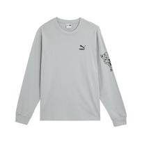 Puma Casual Fitness Running Comfortable Long Sleeve T-Shirt Unisex Tops Gray White 621831-19 2XL