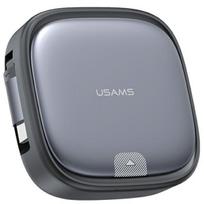 Usams Retractable 3-in-1 Cable with Boxmicrousb/Usb-C/Lightning 60W Steel/Tarnish Sj650Usb01 (Us-Sj650)
