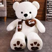 High Quality 4 Colors Teddy Bear With Scarf Stuffed Animals Bear Plush Toys Doll Pillow Kids Lovers Birthday Baby Gift 80cm