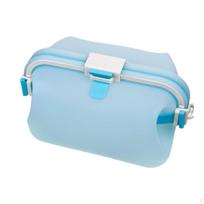Silicone Bento Box with Ample Space for Food Storage And Makeup Pouch Hiking