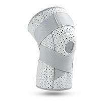Gray Compression Knee Pad for Women & Men - Protective Support for Cycling, Running, Squats, and Mountaineering One Size pilka spalva