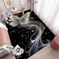 NO.2 Beautiful Butterfly Carpet, Rug for Living Room Bedroom Sofa Doormat Decor, Durable Non-slip Floor Mat,Machine Washable Mat 40x60cm (16x24in)