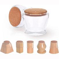 Skaidrus kėdžių kojų apsauginis neslystantis apsaugo grindis nuo įbrėžimų stalams, spintelėms, lovoms Light Brown Felt
