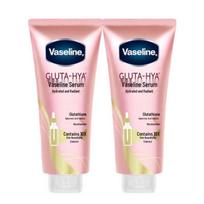 Vaseline drėkinantis šviesinantis rožių kūno losjonas Duo (2x280ML)