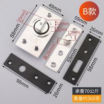 360 Degree Revolving Door Hinge 90  Positioning Hidden Floor Pivot For Furniture Hardware