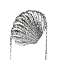 Mini vakarinė rankinė moterims Madinga rankinė Portfelis Clutches Piniginės Crossbody krepšiai sidabras
