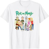 Rick and Morty Family with Friends T-Shirt S