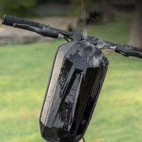Nešiojama elektrinio paspirtuko krepšys, Greito atsegimo paspirtuko laikymo krepšys su 2L/3L didelės talpos, Priekinio vairo krepšys telefonui, piniginei, įrankiams nešti One Size juoda