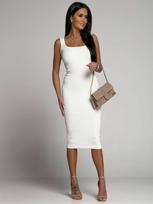 Summer simple solid color sleeveless U-neck hip-wrapped pit strip dress S balta