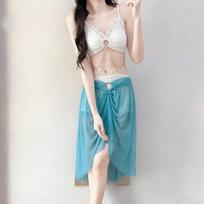 Fairy-Style Thai Bikini Set: Women's Bestseller Swimwear for Hot Springs & Seaside Resorts S elastic waist (recommended 75-90 jin)