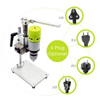 7-Speed   Drill Press Bench Electric Bench Drilling Machine Chuck 1.5-10mm 100W Small Bench Drill   Pure Aluminum Small Bench Drill High Precisio