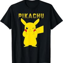 Pokémon - Pikachu Ombre T-Shirt1 S juoda