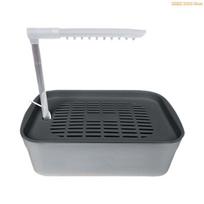 K1AE Large Water Flows Parrots Bath Tub Automatic Water Circulation Shower Basin for Bird Daily Healthy Feathered Home Use