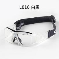 New outdoor windproof, sandproof, impact-resistant, prescription sports anti-explosion men's protective basketball glasses White and Black