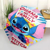Stitch Themed Automatic Opening and Closing Umbrella, Brightly Colored 8-rib Portable Umbrella, Suitable for Men and Women, A Perfect Gift for Christm