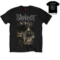 Slipknot T-Shirt: Skull Group (Back Print) OFFICIAL NEW black 4XL