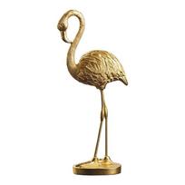 Flamingo Statulėlės Dervos Flamingo Paukščio Skulptūrėlės Kolekcionuojamos Figūrėlės Ornamentas Namams Biurui Stalo Dekoracijos beige