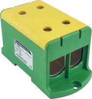 Incobex ZGX vieno poliaus gnybtų blokas 2x240 mm2 geltonai žalias (Al-Cu) ENE-00368