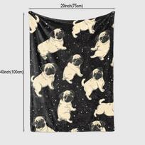 A Small Dog Printed Fleece Blanket, a Gift for African Girls, Granddaughters, And Daughters, Holiday Blanket, Gift Blanket, Vers 75x90cm