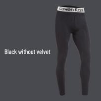 Men's Korean-Style Fleece-Lined Thermal Base Layer Leggings and Undershorts Set M (Under 100 lbs)