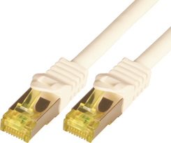 M-Cab CAT7 SFTP RJ45 LSZH 0,5M Baltas / 10GBIT RAW PATCH CABLE
