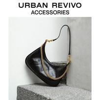 URBAN REVIVO Quilted Chain Shoulder Bag One Size
