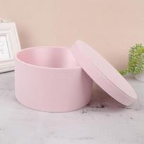 1PC Fleece Round Flannelette Flower Boxes Florist Gift Party Packaging Box Decoration