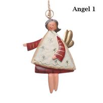 Gifts Xmas Tree Embellishment Drop Ornaments Cartoon Angel Hanging Pendants Santa Claus Christmas Decorations