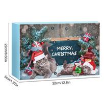 Cat Toy Christmas Advent 2026 Cat Interactive Toys 24 Days Holiday Countdown Calendar For Christmas Home Daily Festival Holiday (as the picture,M)