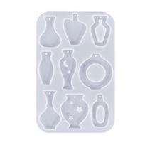 Mushroom Keychain Earrings Crystal Epoxy Resin Mold Geometric Cloud Shape Jewelry Pendant Silicone Mold DIY Crafts Casting Tools