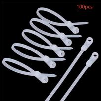 Releasable Black Plastic Cable Ties - Adjustable Self-Locking Zip Ties for Organizing Wires, Cables & DIY Projects balta