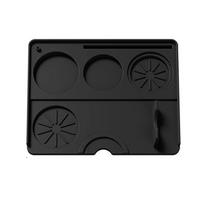 Coffee Tamper Mat Silicone Portafilter Mat for Espresso Machine Acceessories Waterproof Heat Resistant Easy to Clean Nonslip juoda