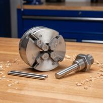 M12x1mm Thread 3 Jaw Lathe Chuck Aluminum Alloy 10x35mm Clamping Self Centering Lathe Chuck Mini Lathe Chuck Set chaki