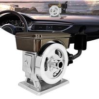 Efficient Car Air Freshener Diffuser Styled As A Vintage Engine Utilizing Solar Power For Sustainable Scenting Cologne