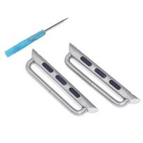 2pcs Connector Steel Adapter for Apple Watch 10 9 8 7 6 5 4 46mm 44mm 40mm 42mm 38mm 45mm 41mm Connectors Accessories for Iwatch 42-44-45-46-49mm